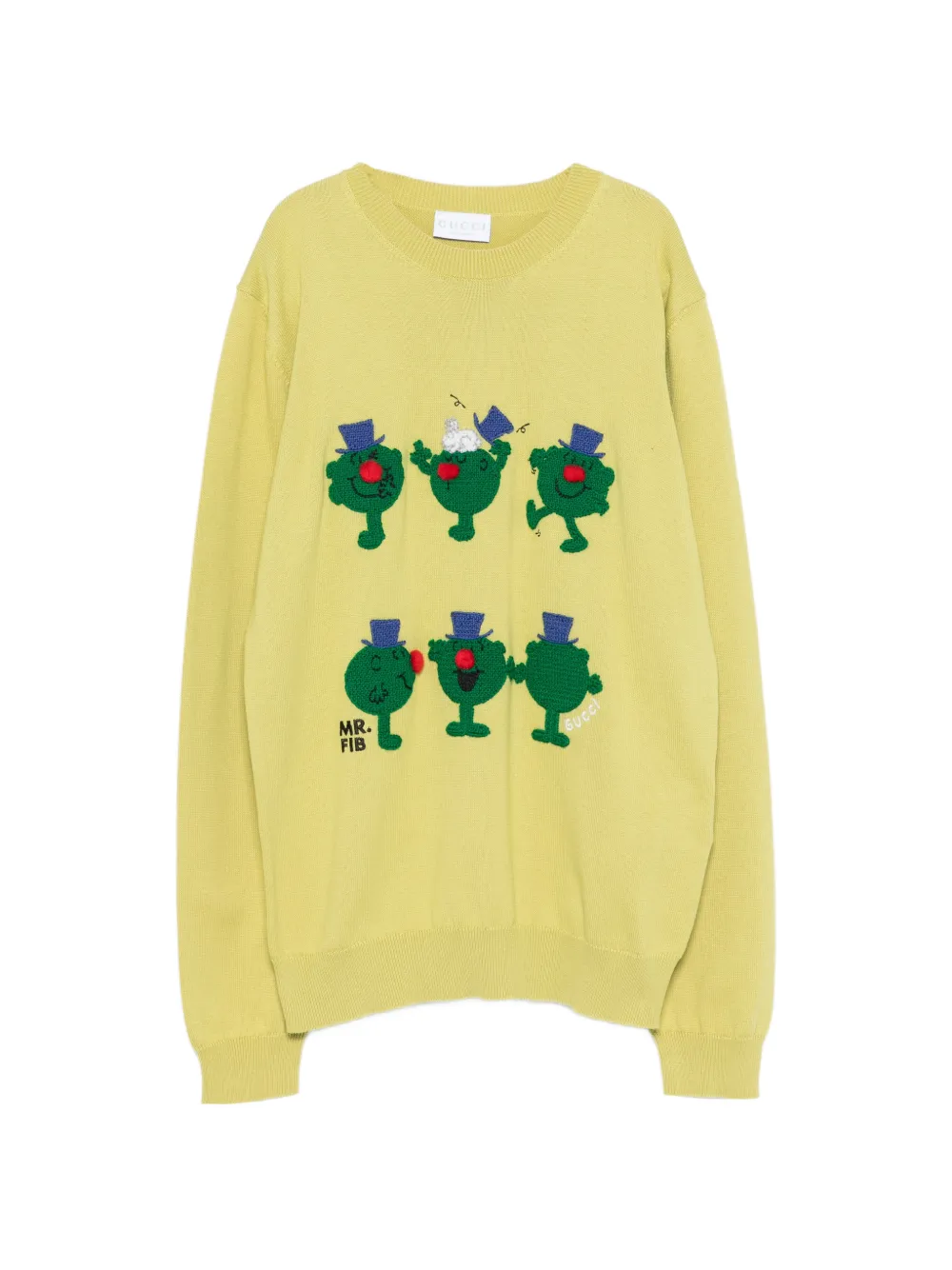 Gucci Kids x MR. MEN™ LITTLE MISS™ Pullover mit Stickerei - Grün