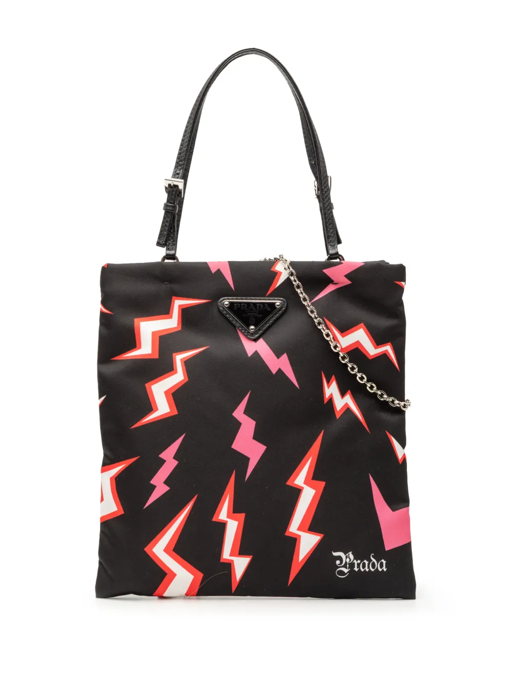 Prada Pre-Owned 2013-2025 Universal Studios Mini Tessuto Frankenstein Tote satchel - Nero