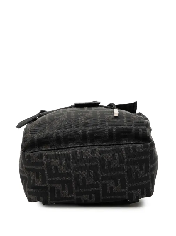 Fendi Pre-Owned 2010-2026 Small Zucca Canvas Fendiness Backpack