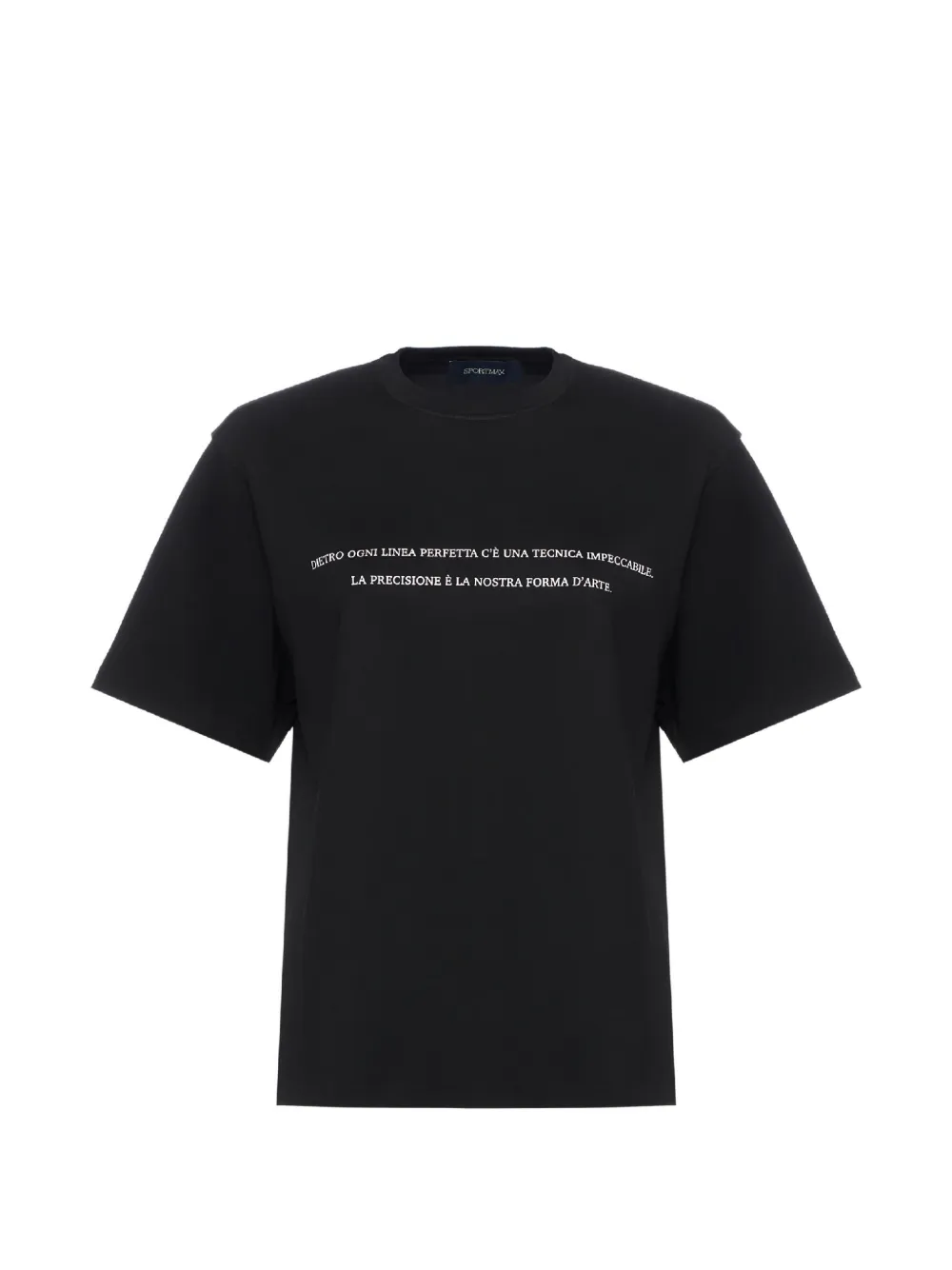 Sportmax round-neck print T-shirt - Nero