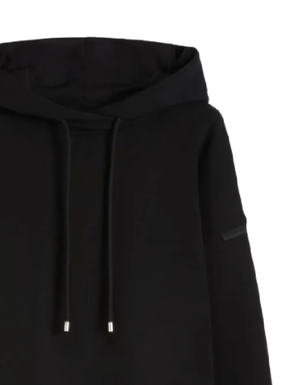  Sportmax Spdslogan Logo-patch Hoodie - Black 