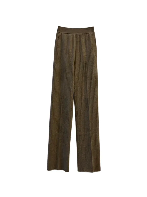 Loro Piana Baby Coste Trousers in Brown