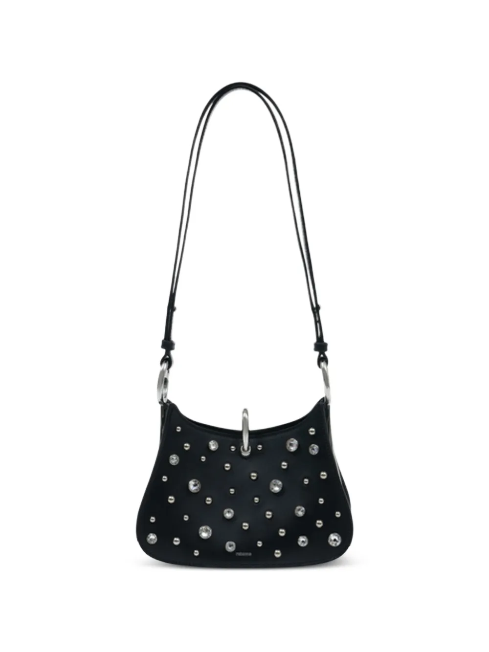 Rabanne crystal-embellishment shoulder bag - Nero