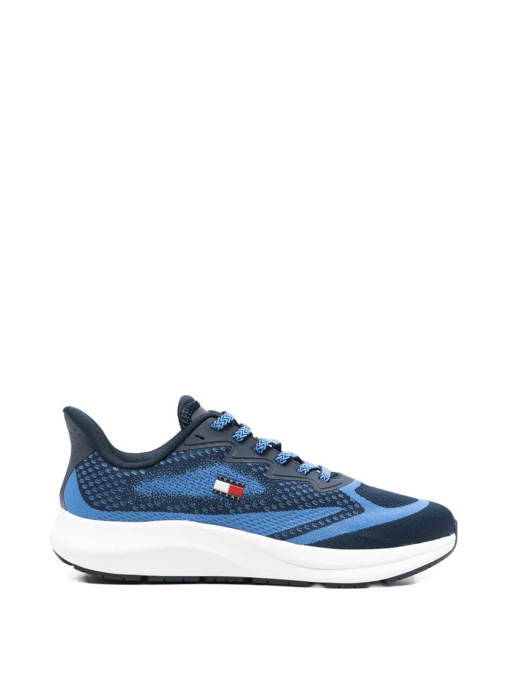 Tommy Jeans logo-plaque sneakers - Blu