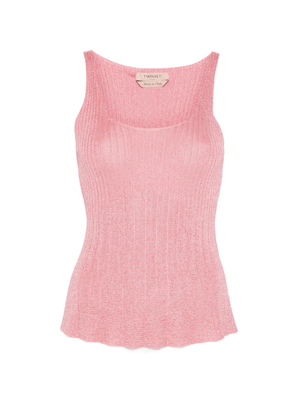 TWINSET ribbed top - Rosa