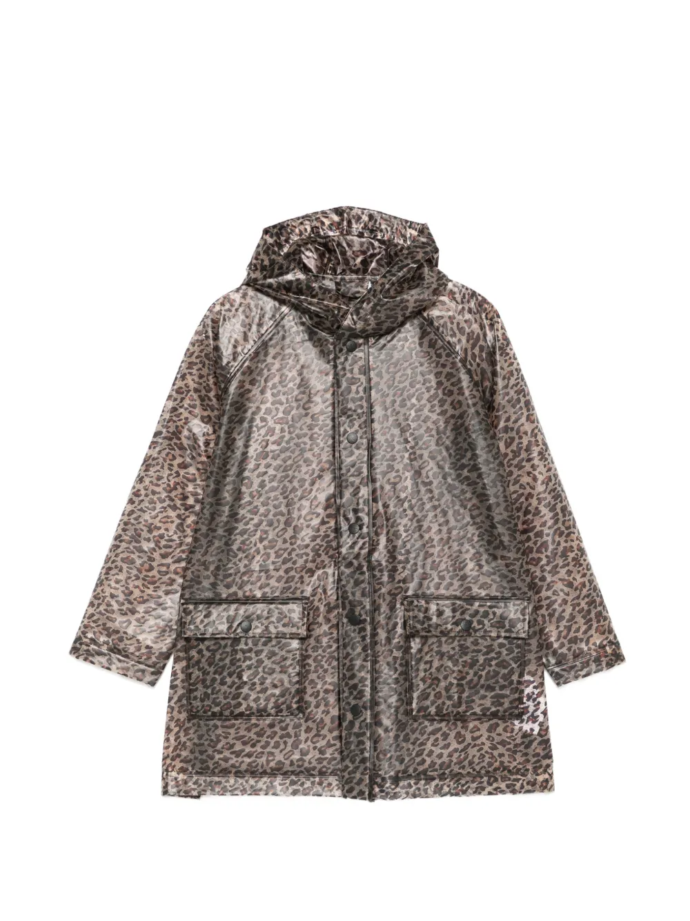 MAR MAR COPENHAGEN KIDS Odetta hooded leopard-pattern coat - Toni neutri