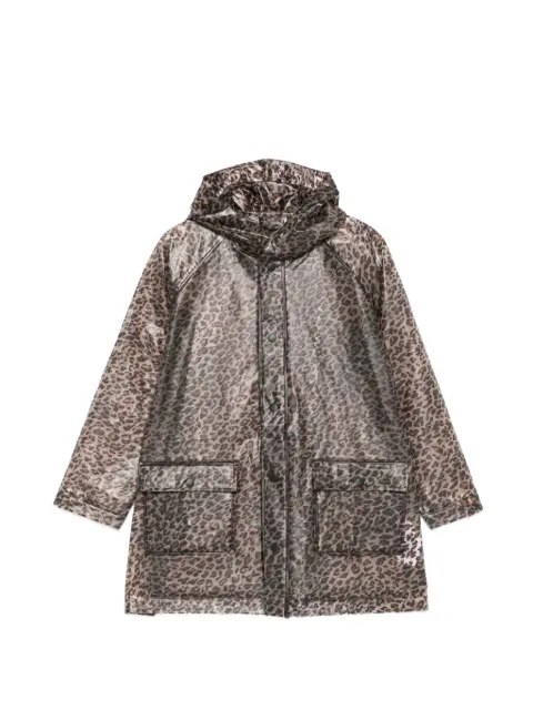 MAR MAR COPENHAGEN KIDS Odetta hooded leopard-pattern coat