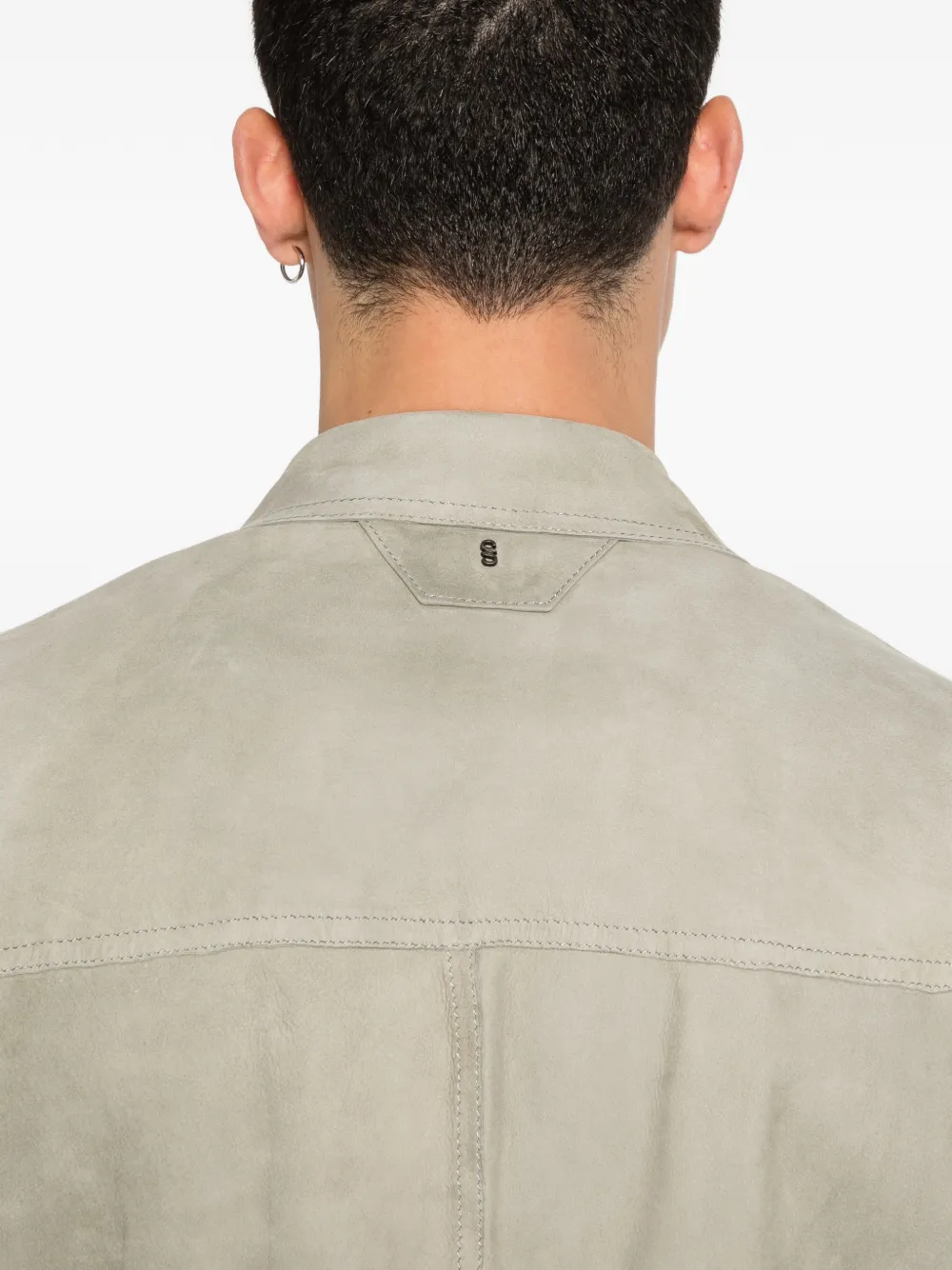 Salvatore Santoro Jack met opgestikte zak en knopen Beige