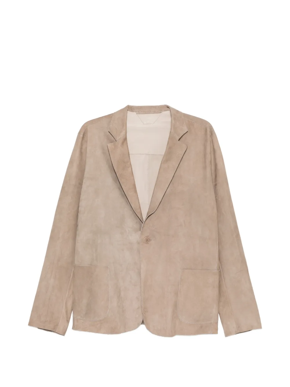 Salvatore Santoro pocket leather jacket - Toni neutri
