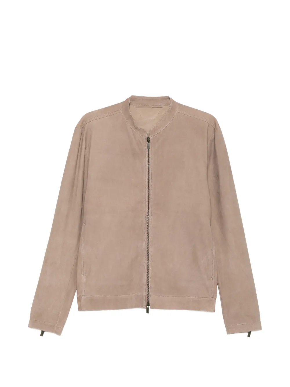Salvatore Santoro zip collarless jacket - Toni neutri