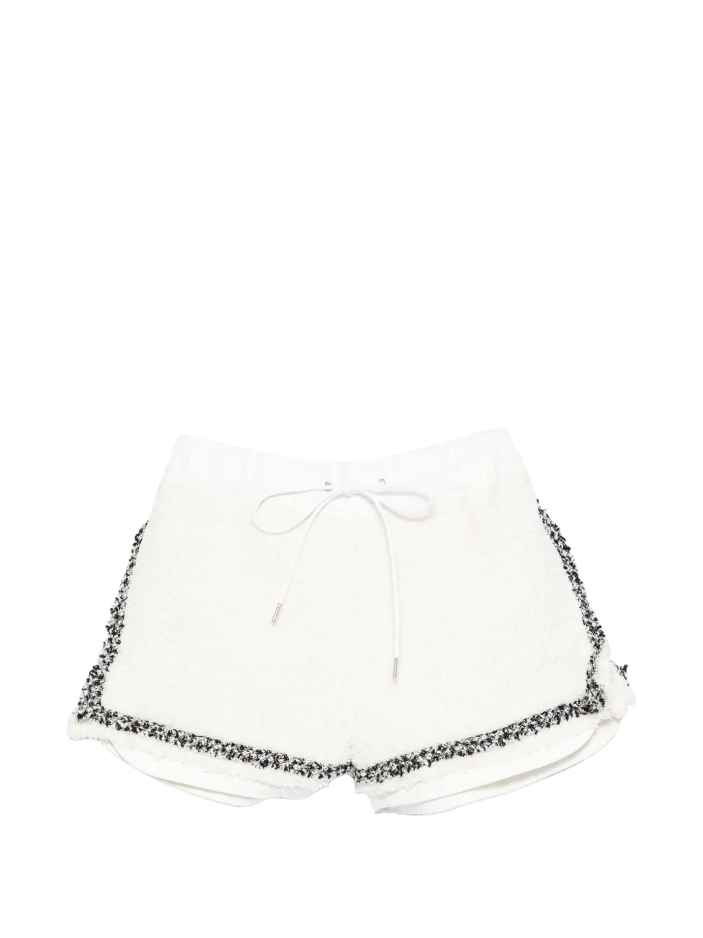 sacai drawstring trim shorts - Bianco