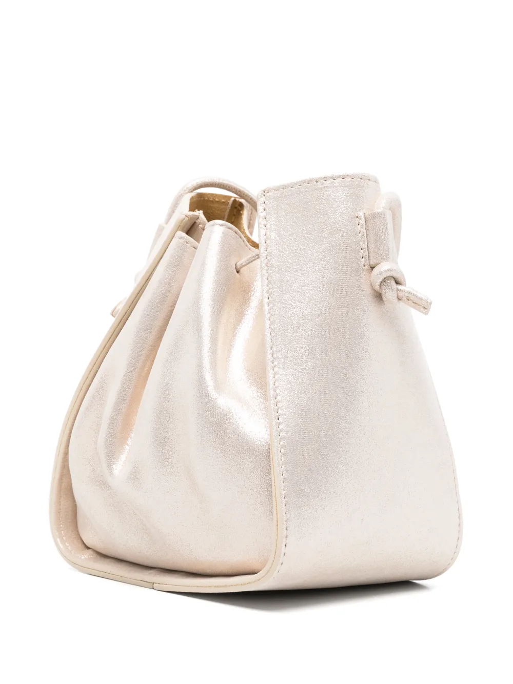  Forte Forte Mini Drawstring Bucket Bag - Neutrals 