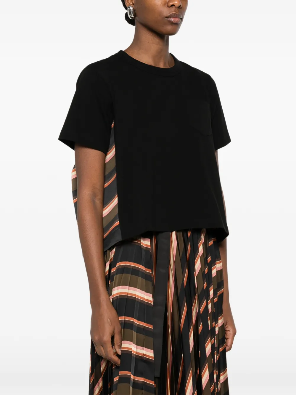 Sacai Pocket T-shirt | Black | FARFETCH ZA