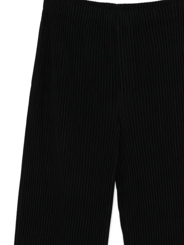 Homme Plissé Issey Miyake Pleated Trousers | Black | FARFETCH