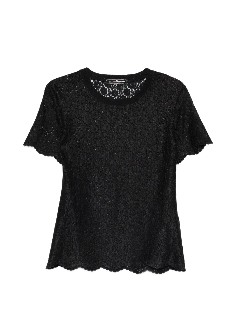 Ermanno Scervino lace T-shirt - Nero
