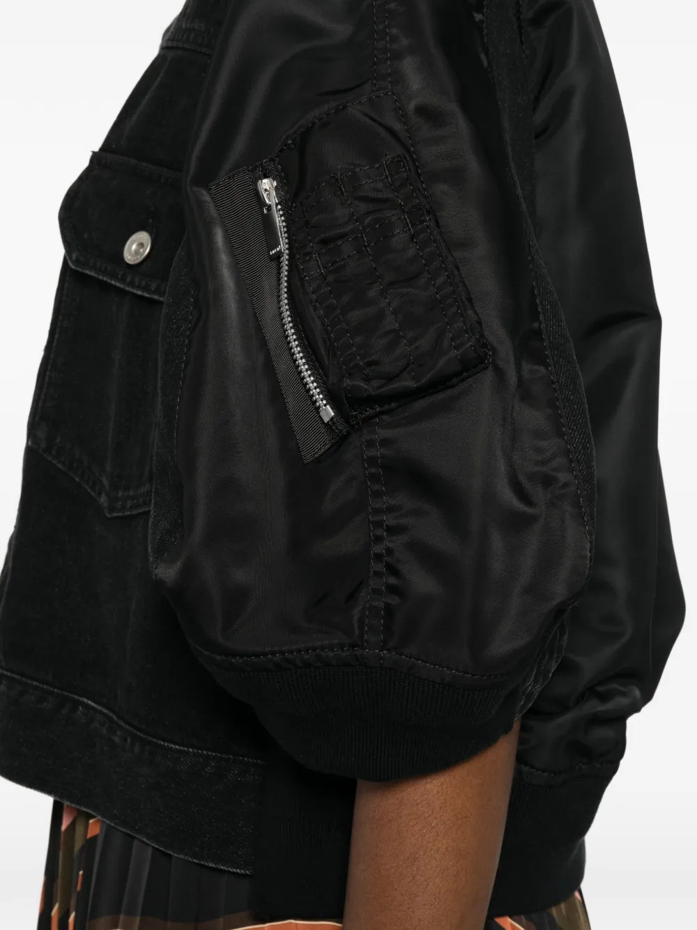 sacai Jack met vlakken Zwart