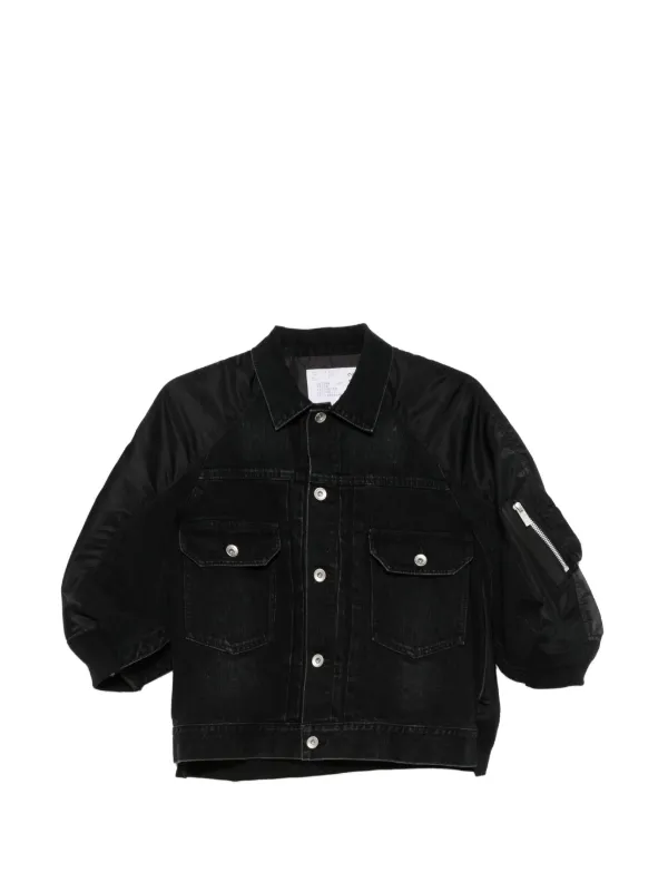 Sacai パネル ジャケット | ブラック | FARFETCH JP