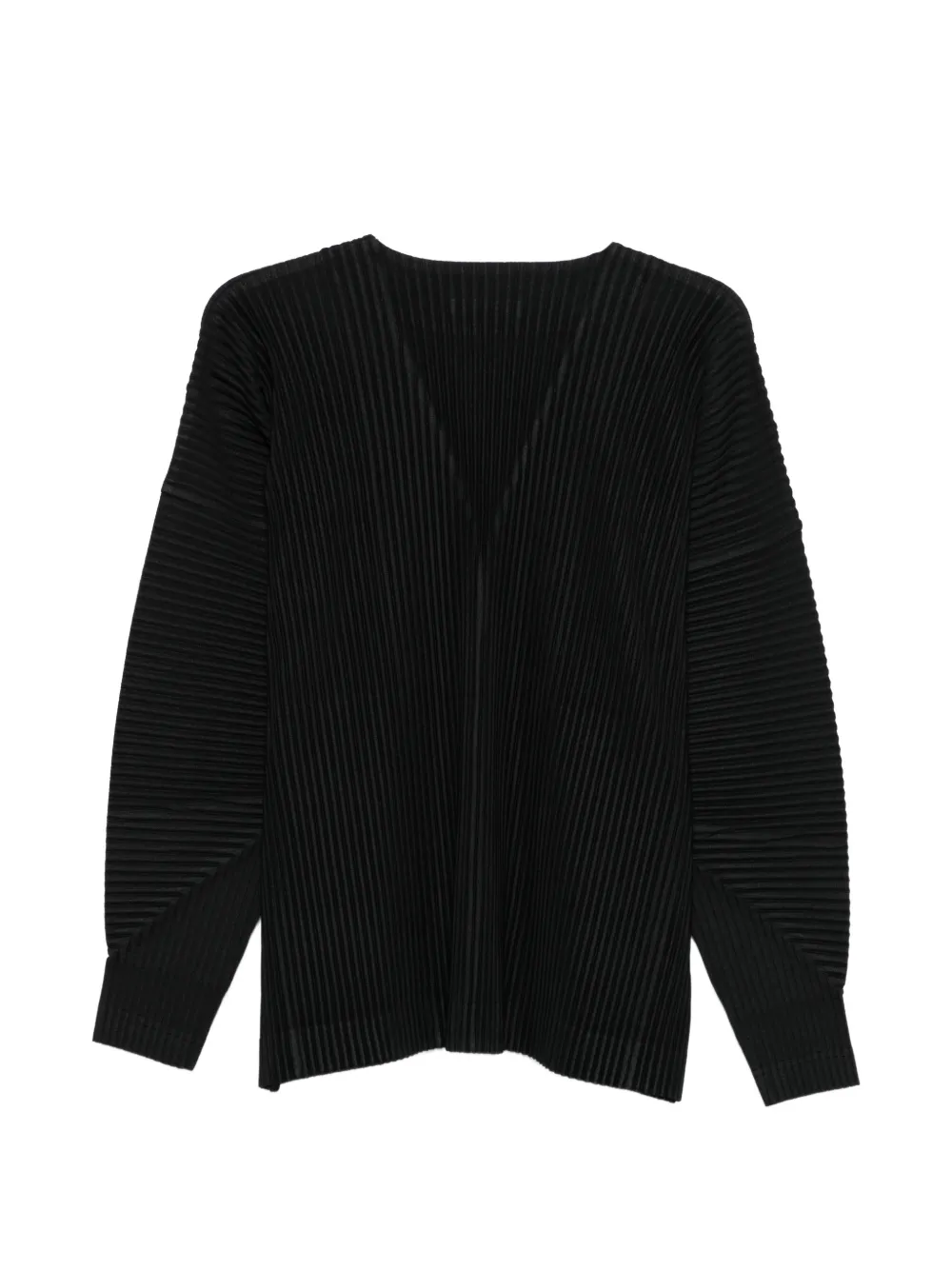 Homme Plissé Issey Miyake Geplooid jack Zwart