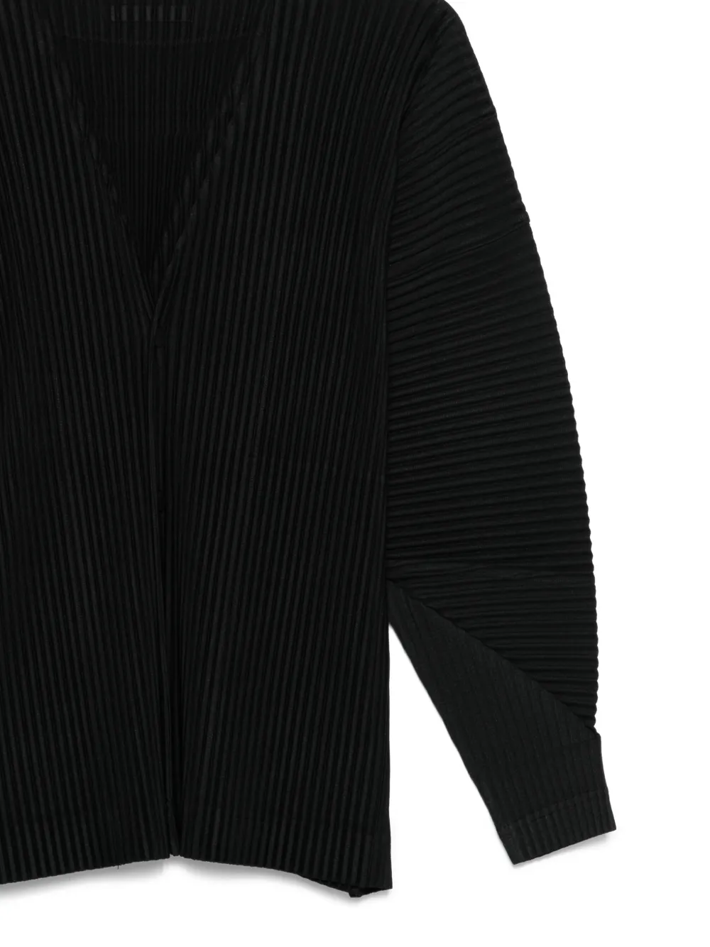 Homme Plissé Issey Miyake Geplooid jack Zwart
