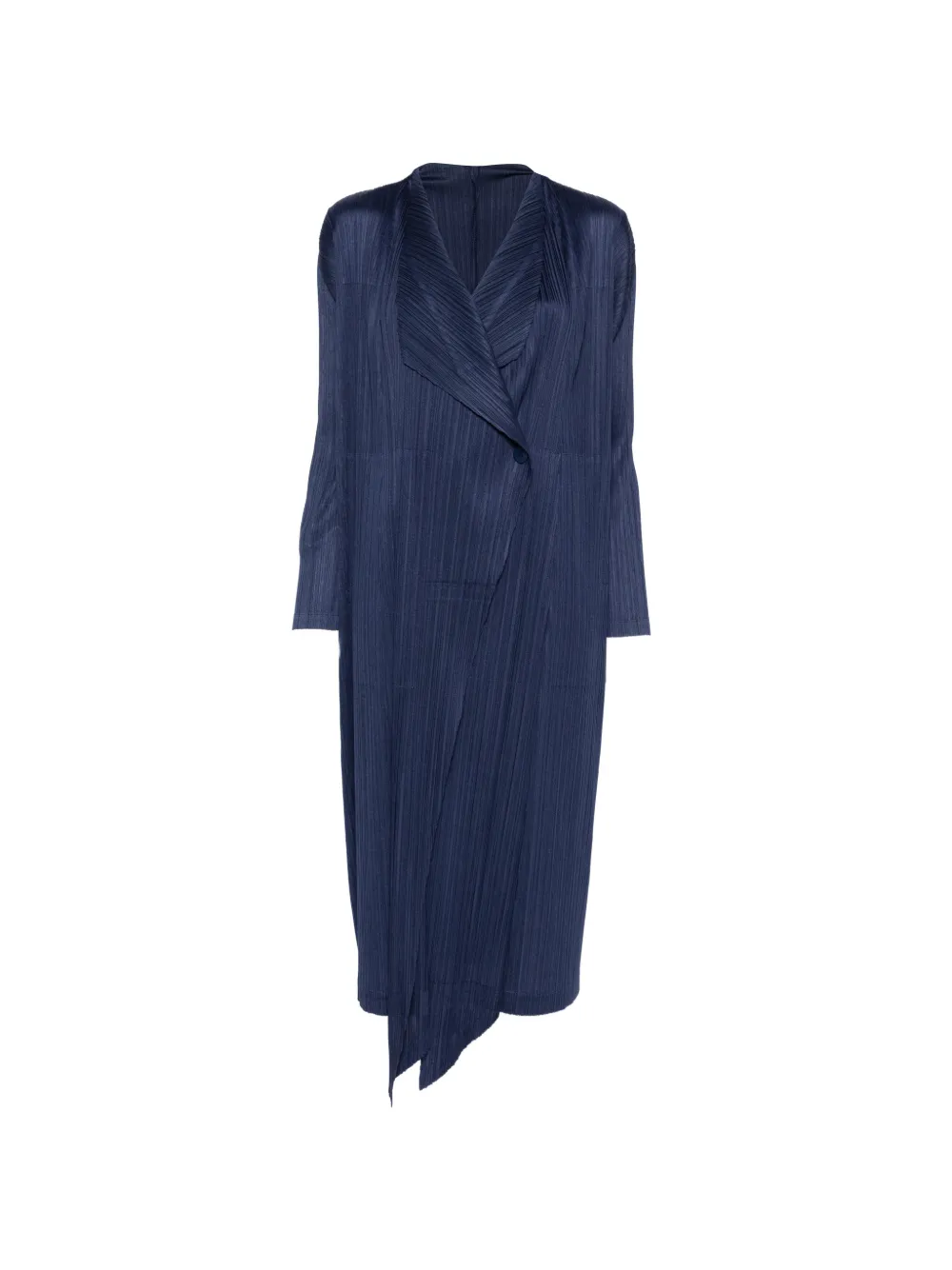 Pleats Please Issey Miyake Cappotto monopetto - Blu
