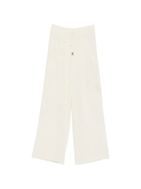 Ermanno Scervino floral-embroidered trousers