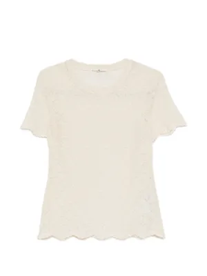 エルマンノシェルヴィーノ　レースTシャツ エルマノシェルビーノ レースTシャツ ジーンズ | yokoauntylacarinaの
