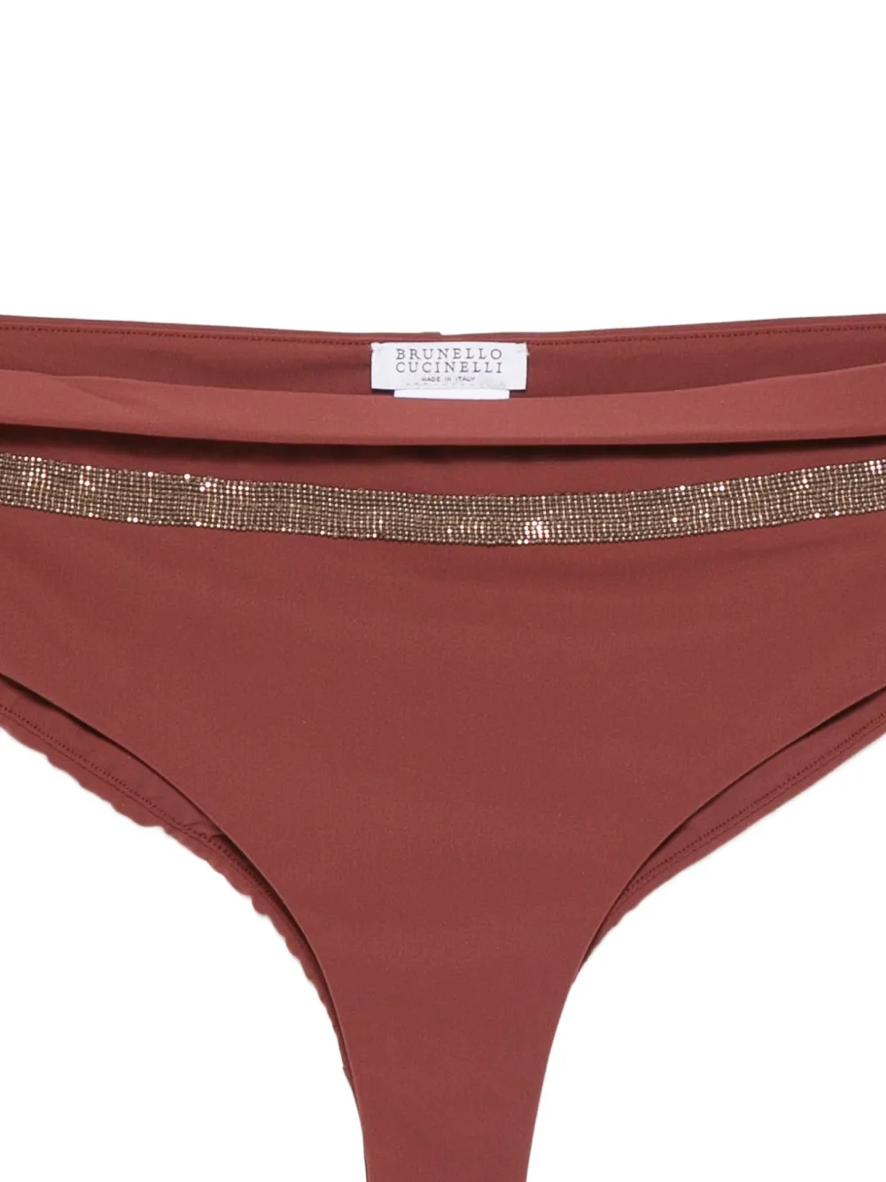 Brunello Cucinelli Verfraaide bikinislip Bruin