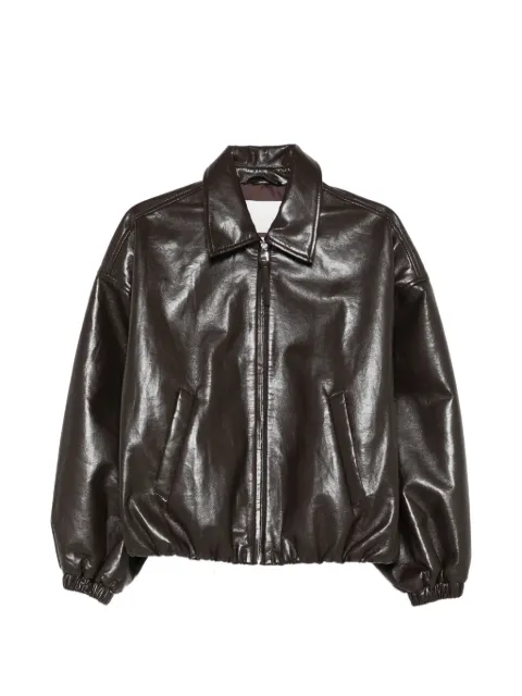 Citizens of Humanity veste bomber en cuir à ourlet bouffant