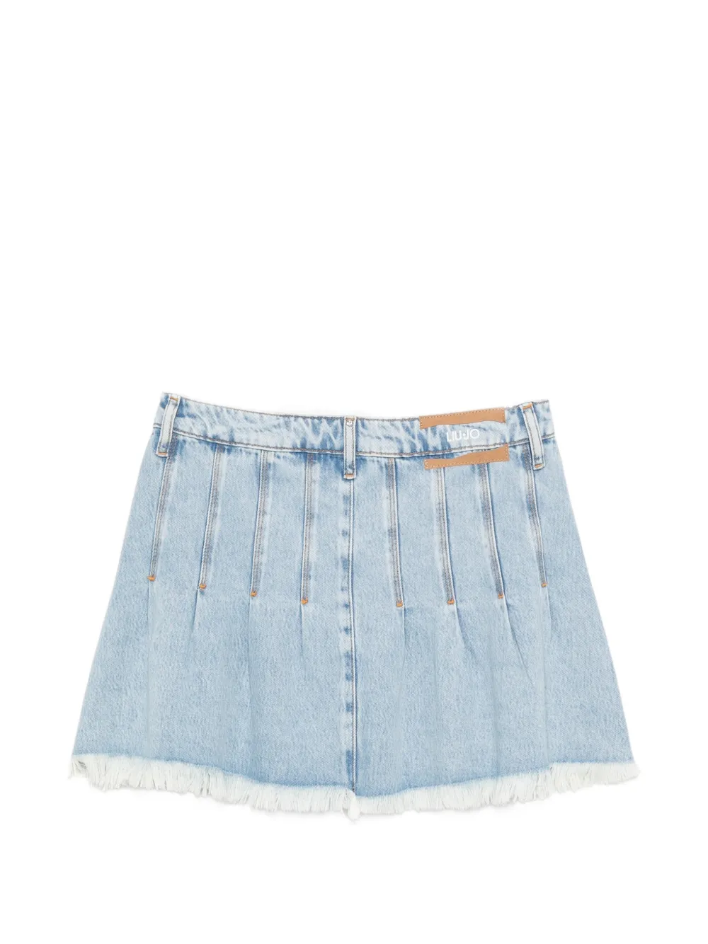  Liu Jo Pleated Fringed Skirt - Blue 