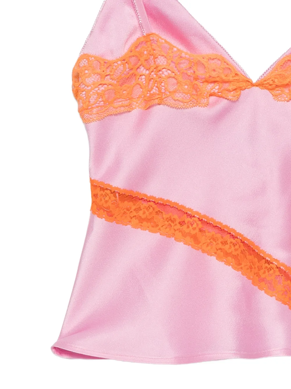  Msgm Lace Top - Pink 