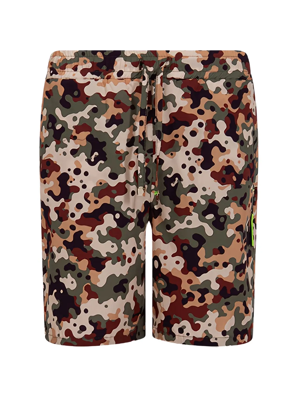 MSGM Kids camouflage-print bermuda shorts - Verde