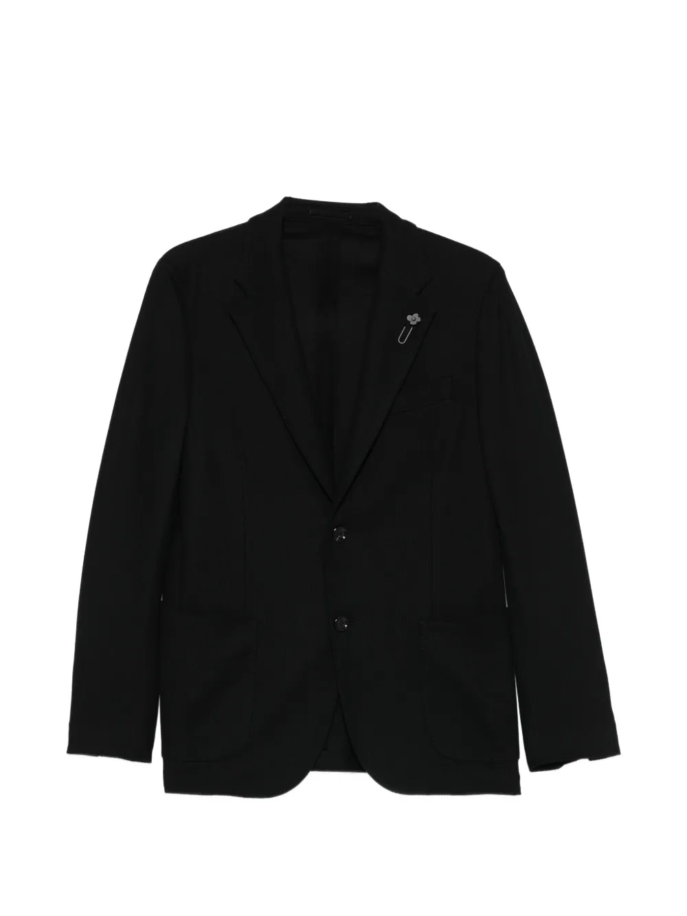 Lardini logo-pin blazer - Black
