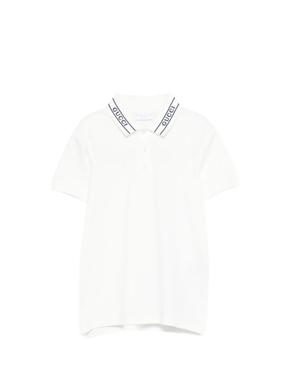 Gucci Kids logo polo shirt - White
