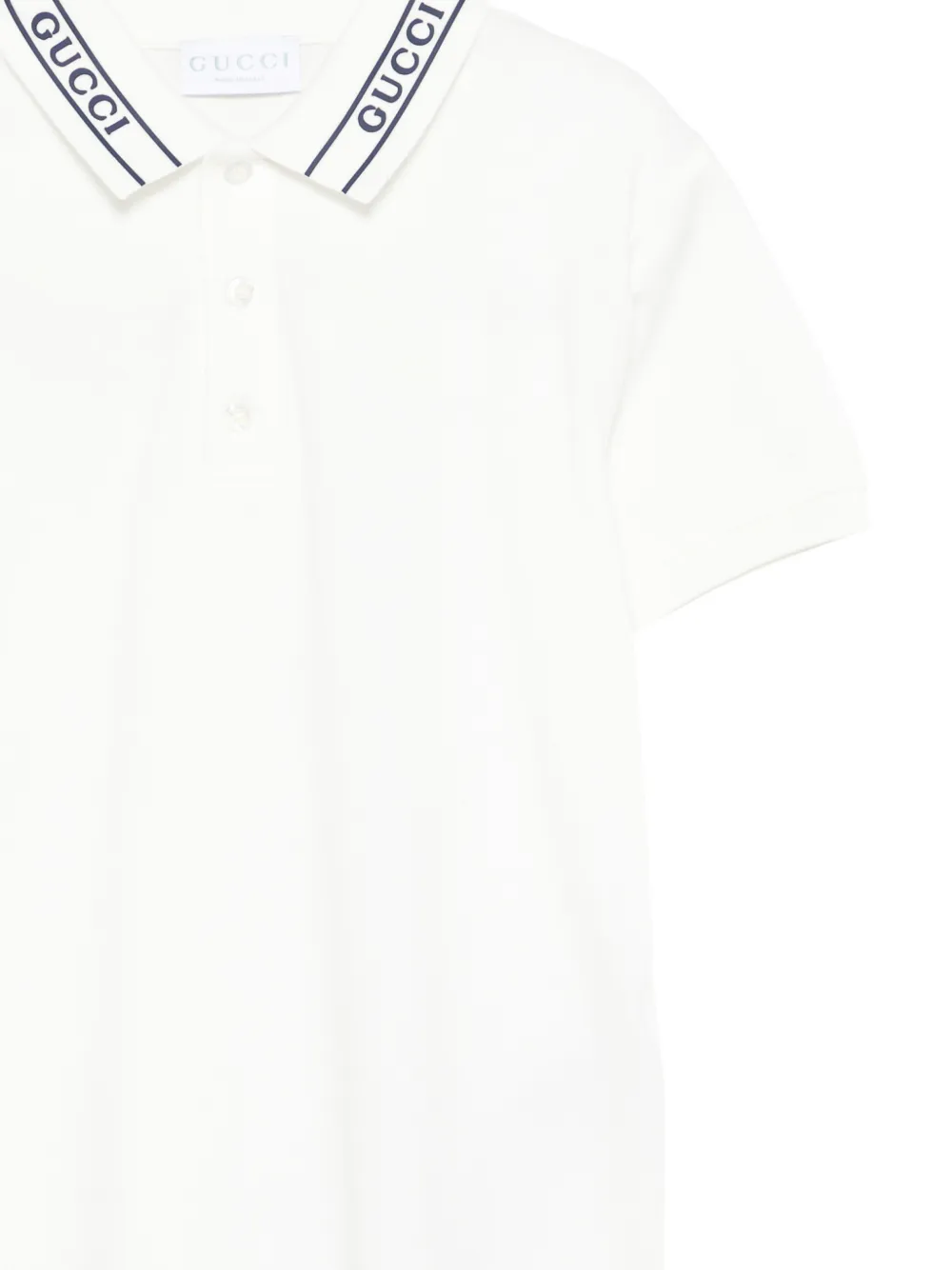 Gucci Kids Poloshirt met logo Wit