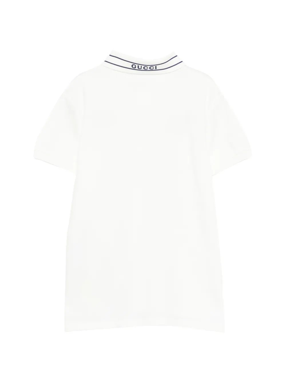 Gucci Kids Poloshirt met logo Wit