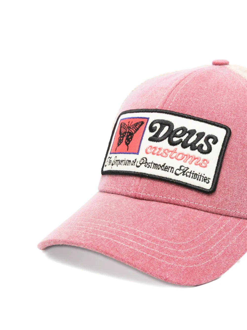  Deus Ex Machina Patch Baseball Cap - Red 