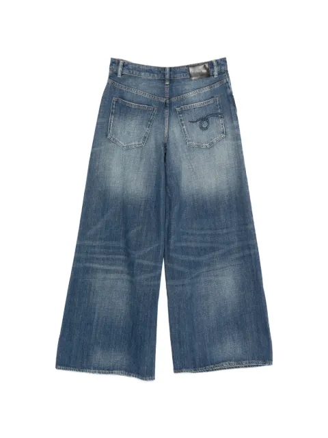 R13 cotton wide-leg jeans