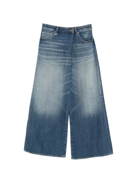 R13 cotton wide-leg jeans