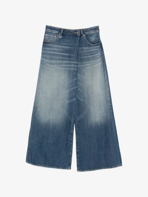 R13 cotton wide-leg jeans