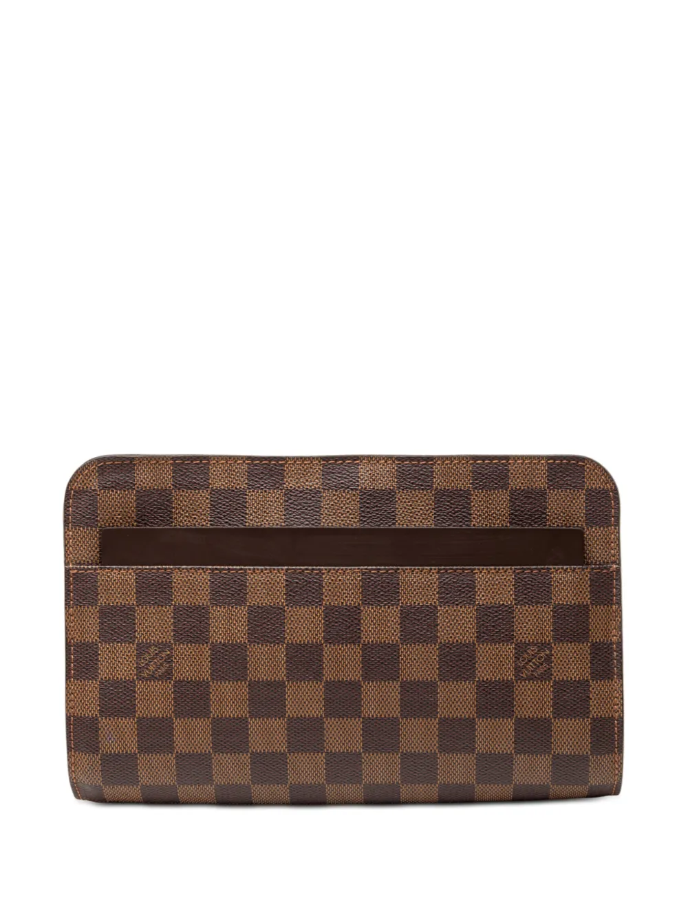 Louis Vuitton Pre-Owned 2003 Damier Ebene Saint Louis Pochette clutch bag - Marrone