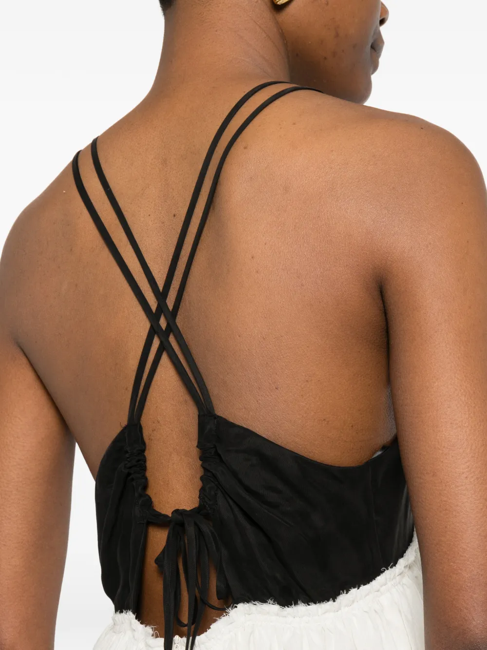 Eleh Maxi-jurk met V-hals Wit