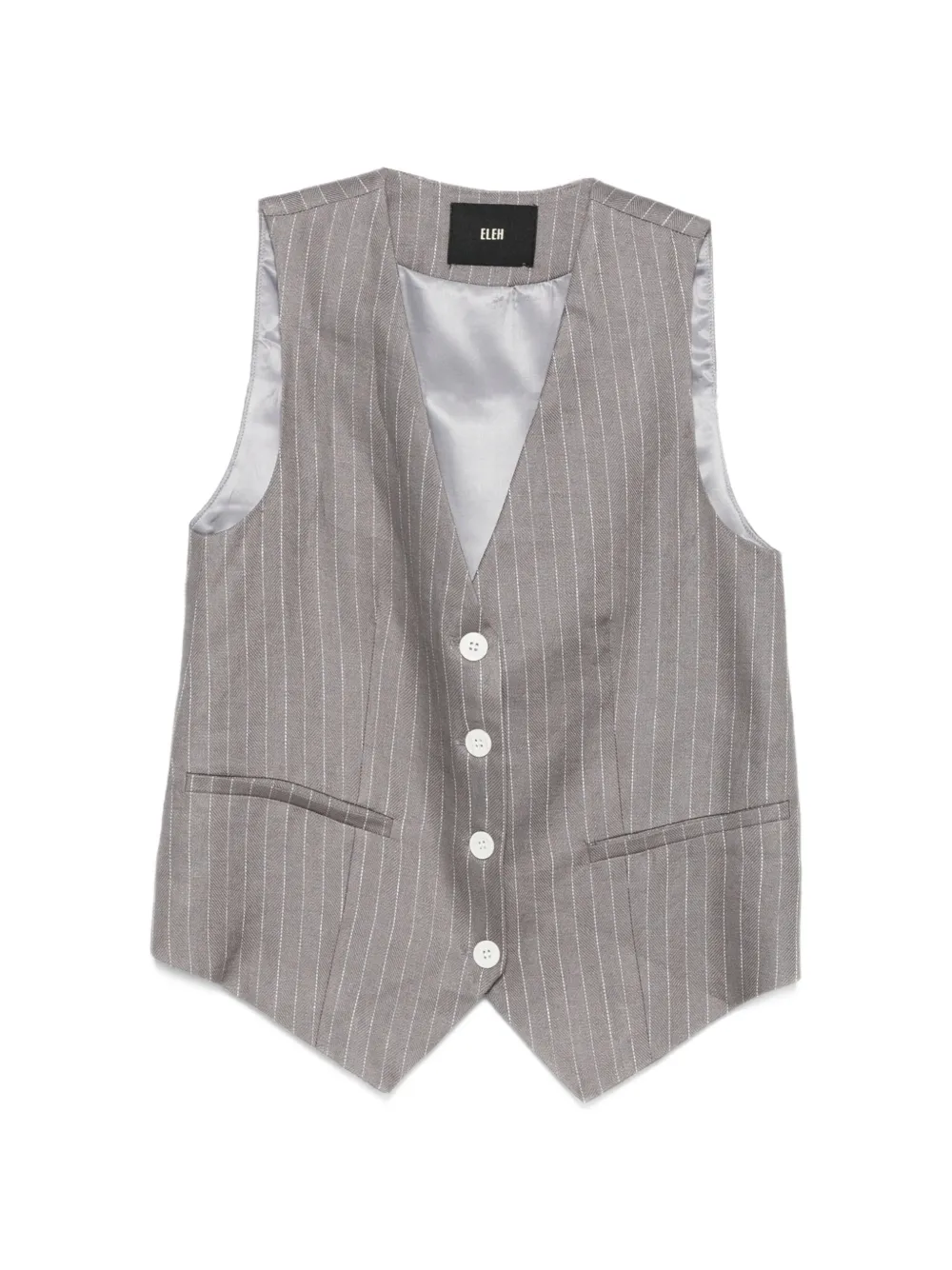 Eleh pinstripe button waistcoat - Grey