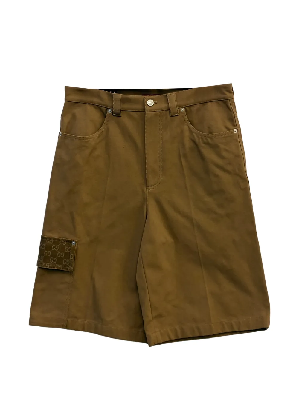 Gucci GG-print cargo shorts - Brown
