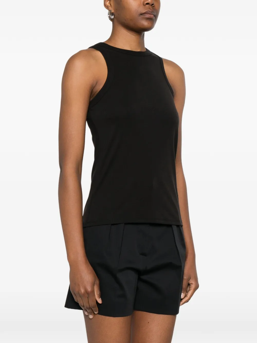  Eleh Round-neck Tank Top - Black 