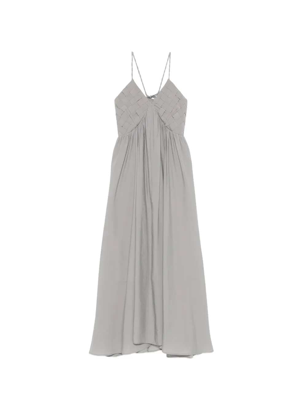 Eleh V-neck maxi dress - Grigio