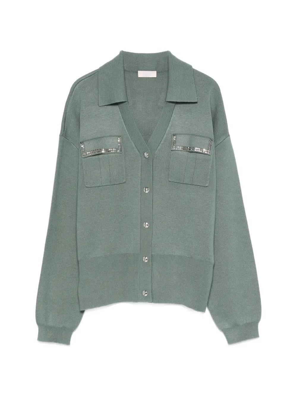 LIU JO buttoned embellished cardigan - Verde