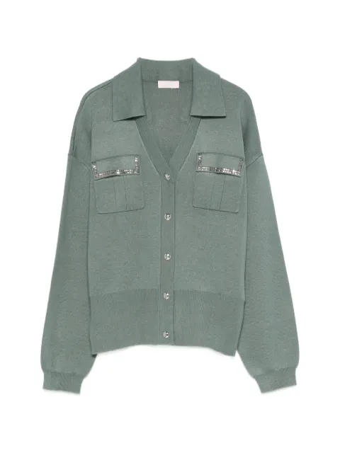 LIU JO buttoned embellished cardigan