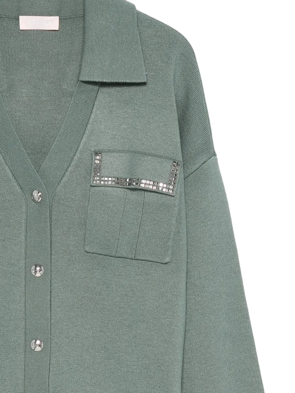  Liu Jo Buttoned Embellished Cardigan - Green 