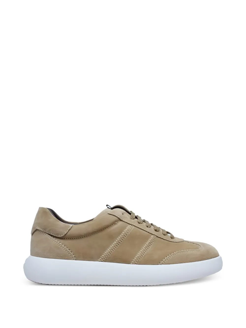 Brioni stitched leather trainers - Toni neutri