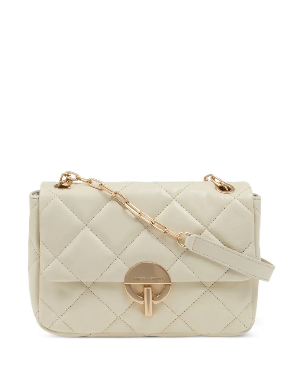 Vanessa Bruno Moon leather large shoulder bag - Toni neutri